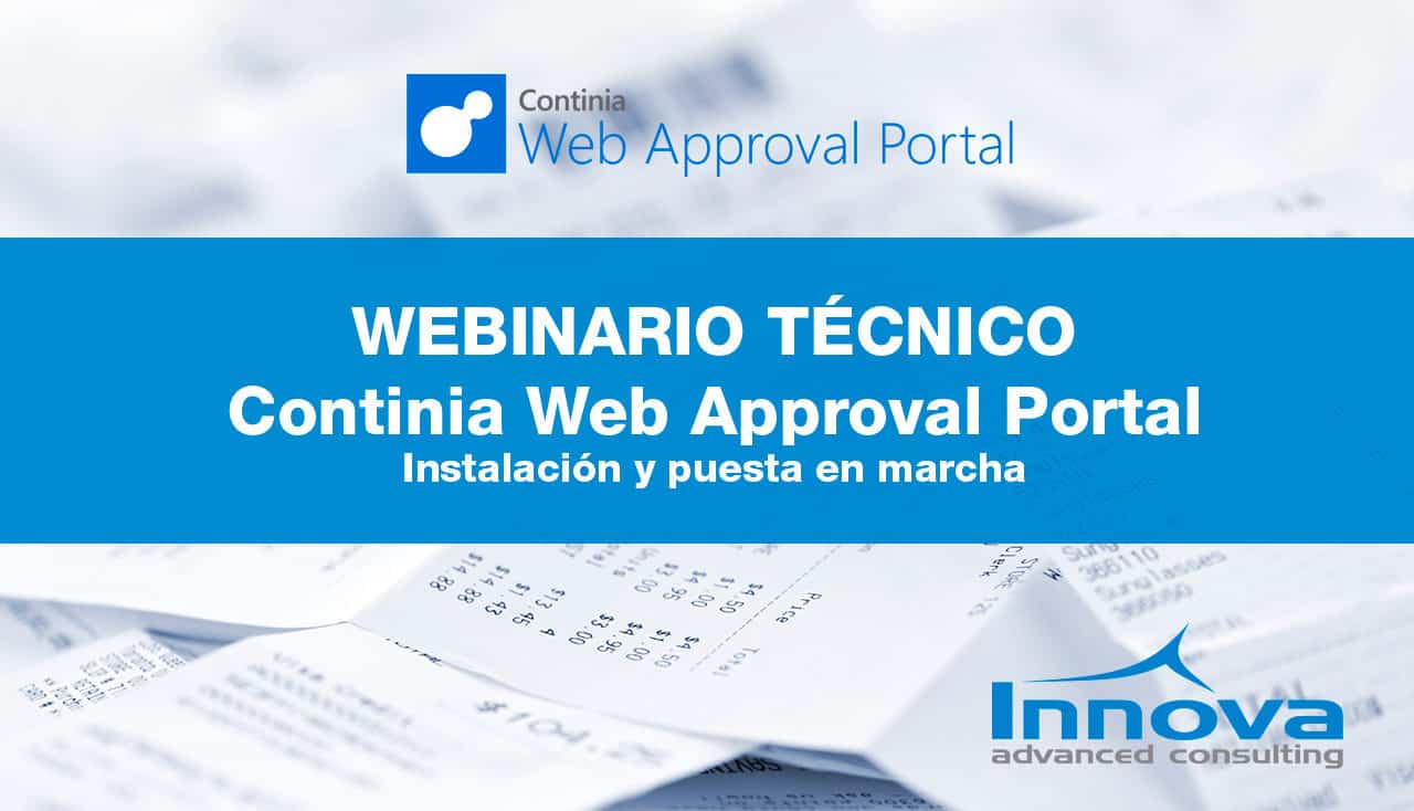 Webinario Continia Web Approval Portal: instalación y puesta en marcha (ES) 22 Mayo 2019
