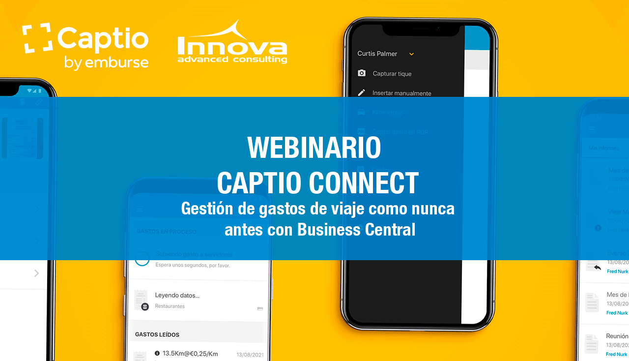 Webinario Captio Connect, ¡tu gestión de gastos de viaje como nunca antes con Business Central!