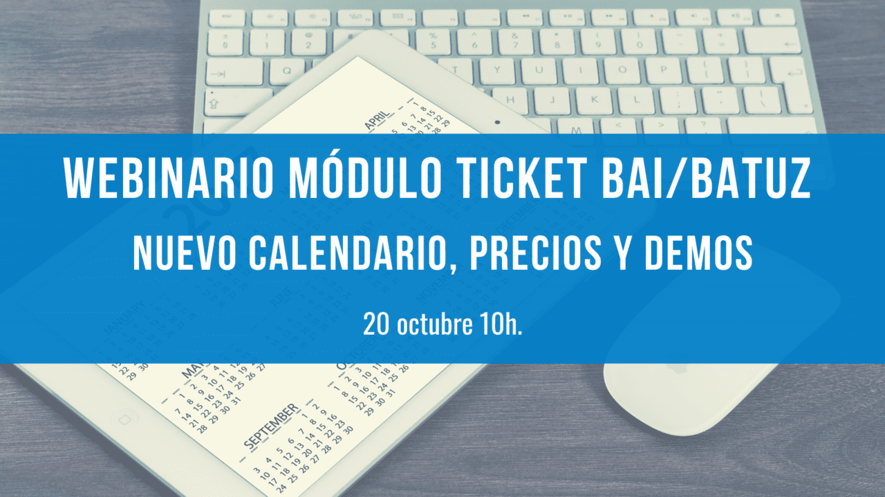 Novedades Ticket BAI/Batuz: calendario, revisión de precios y demos con todas las diputaciones